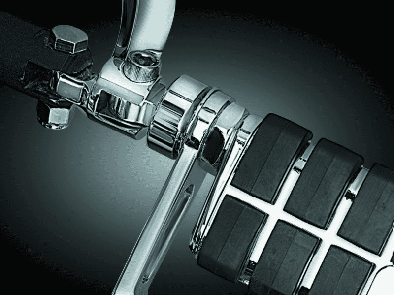 Kuryakyn — Kuryakyn 1-1/4in Stirrup Heel Rest Extenders Chrome - view 2
