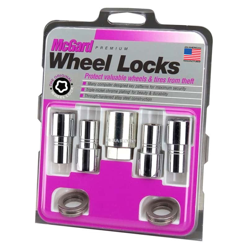McGard — McGard Wheel Lock Nut Set - 4pk. (Long Shank Seat) 7/16-20 / 13/16 Hex / 1.75in. Length - Chrome - view 3
