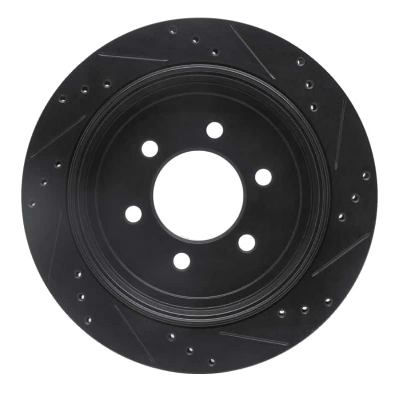 R1 Concepts — R1 07-17 Ford Expedition Rear Left Drilled & Slotted Black Brake Rotor
R1 Brake Rotor Drill - view 5