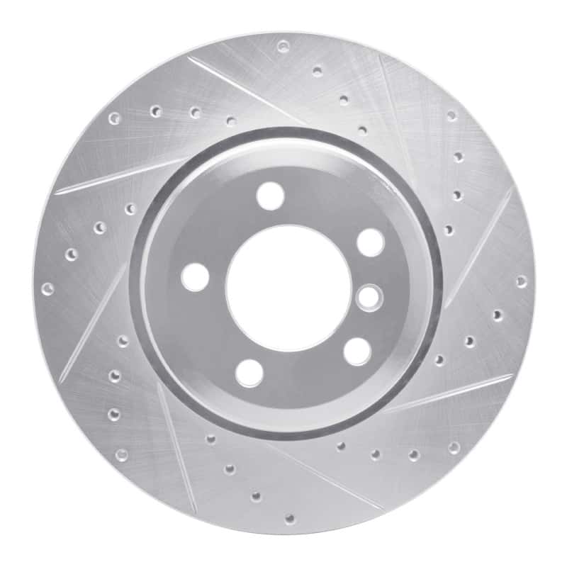 R1 Concepts — R1 05-08 BMW 750LI Rear Right Drilled & Slotted Silver Brake Rotor
R1 Brake Rotor Drill - view 1