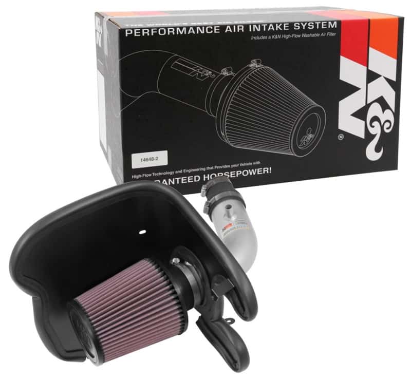 K&N Engineering — K&N 17-18 Chevy Cruze 1.4L Turbo Silver Typhoon Short Ram Intake
Performance Air Inta
Air Intake System - view 6