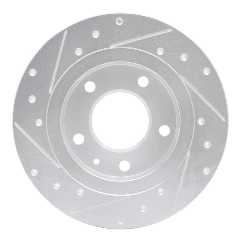 R1 Concepts — R1 93-03 Ford Probe Rear Right Drilled & Slotted Silver Brake Rotor
R1 Brake Rotor Drill - view 5
