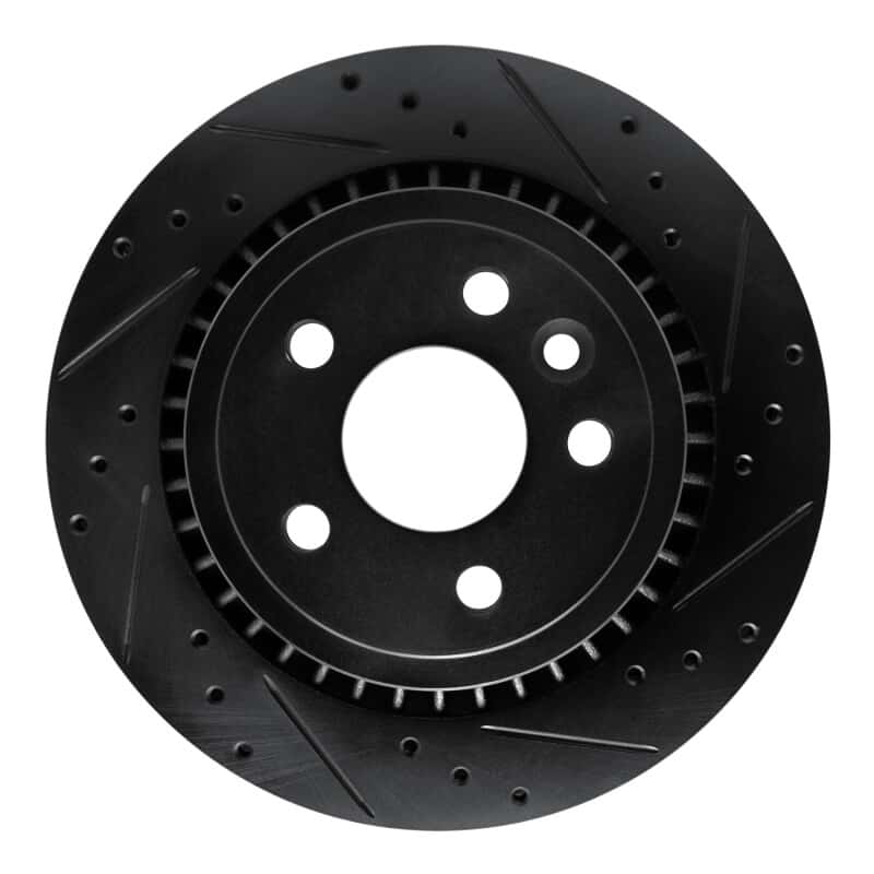 R1 Concepts — R1 10-17 Volvo XC60 Rear Right Drilled & Slotted Black Brake Rotor
R1 Brake Rotor Drill - view 1