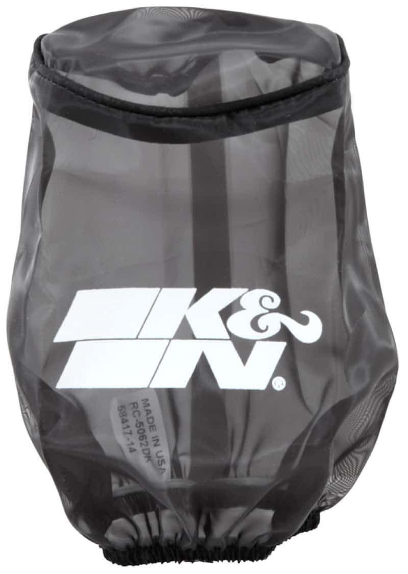 K&N Engineering — K&N 4.5in Base ID x 3.5in Top ID x 6in H - Black - Round Tapered - Drycharger Air Filter Wrap - view 1