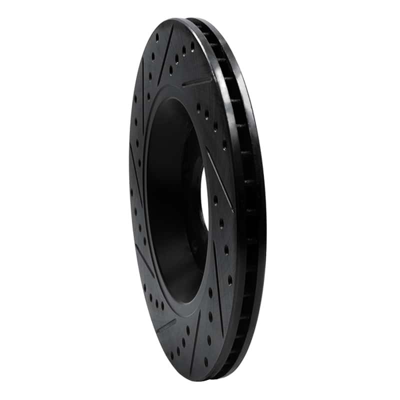 R1 Concepts — R1 04-09 Audi S4 Rear Right Drilled & Slotted Black Brake Rotor
R1 Brake Rotor Drill - view 4