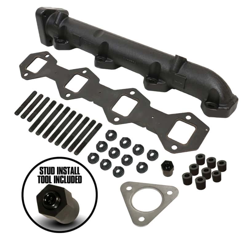 BD Diesel — BD Diesel Driver Side Exhaust Manifold Kit - Ford 2011-2016 F250/F350 6.7L PowerStroke
EXHAUST MANIFOLD - view 9