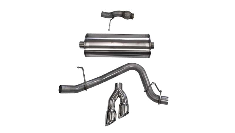 CORSA Performance — Corsa 2015-2020 Chevy Tahoe/GMC Yukon Cat-Back Exhaust Sport 3in Single Side Twin Polished 4in Tips
Exhaust - view 1