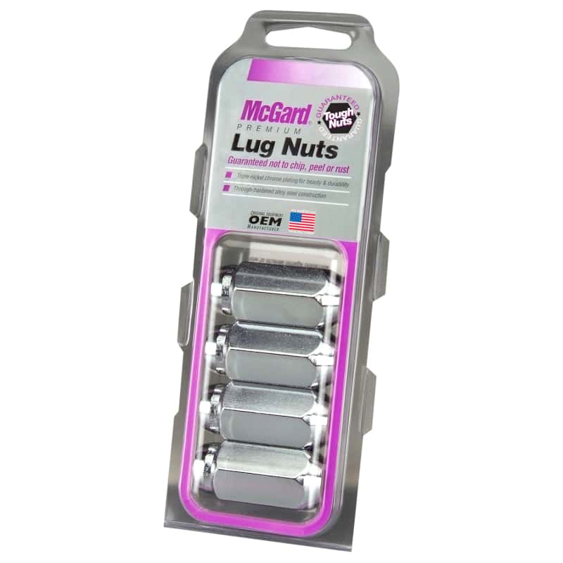 McGard — McGard Hex Lug Nut (Cone Seat) M14X1.5 / 13/16 Hex / 1.945in. Length (4-Pack) - Chrome - view 3