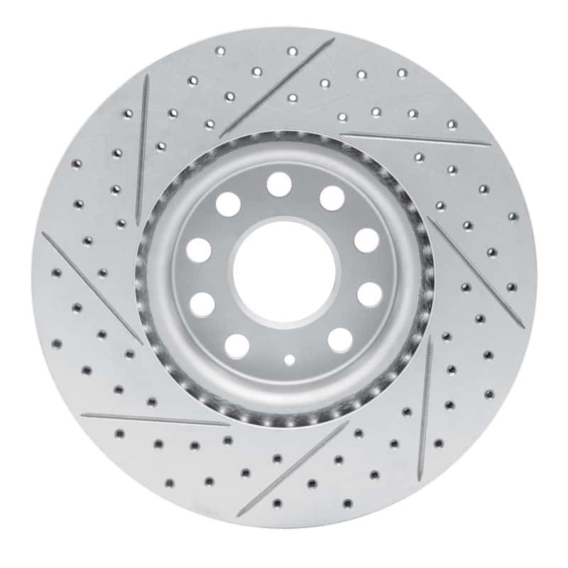 R1 Concepts — R1 05-25 Audi Tt Front Right Drilled & Slotted Geo-Carbon Rotor - view 5