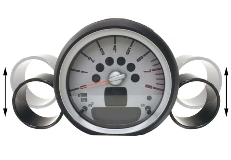 Alta — ALTA 07-12 Mini Cooper/S/JCW (Incl. 09-12 Convertible) & 09-12 Clubman Gauge Pod 52-60mm (Single) - view 5