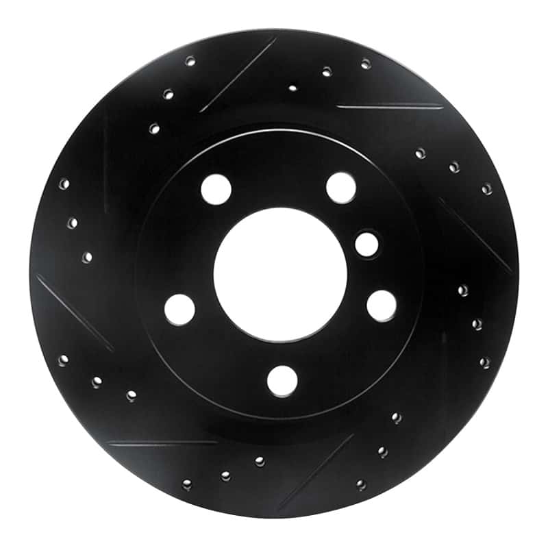 R1 Concepts — R1 06-21 BMW 228I xDrive Rear Left Drilled & Slotted Black Brake Rotor
R1 Brake Rotor Drill - view 1