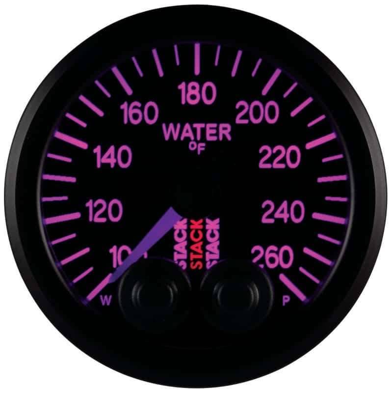 AutoMeter — Autometer Stack Pro Control 52mm 100-260 deg F Water Temp Gauge - Black (1/8in NPTF Male)
Ga WTmp PC Blk 260F - view 8