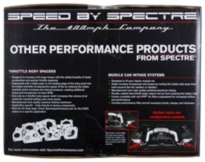 Spectre — Spectre 09-12 GM Truck V8-4.8/5.3/6.0L F/I Air Intake Kit - Polished w/Red Filter
Spectre Air Intake K
Air Intake System - view 7