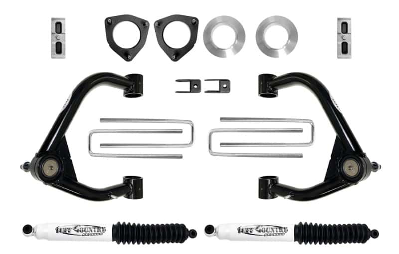 Tuff Country — Tuff Country 19-23 Chevy 1500 4x4 4in Lift Kit w/ Upper Control Arms & Shocks
Suspension - view 2