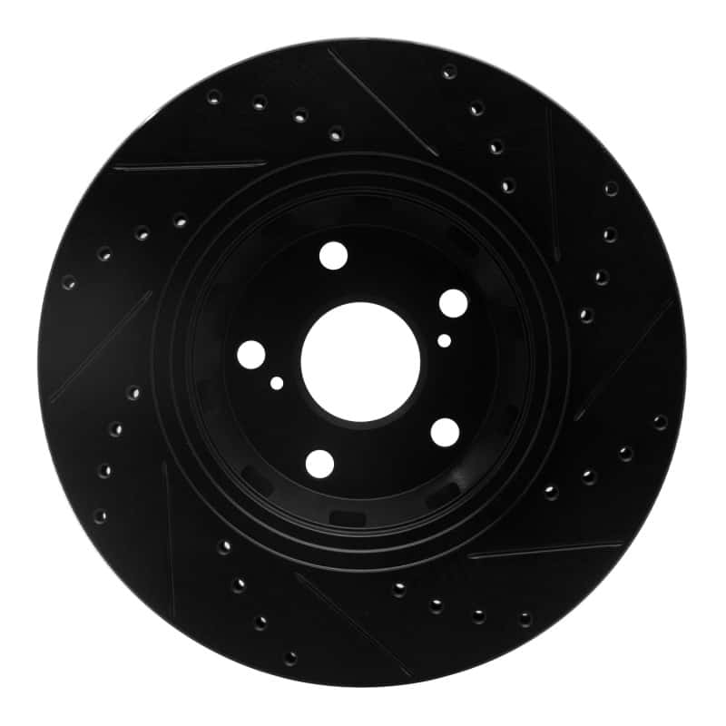 R1 Concepts — R1 09-15 Toyota Venza Front Left Drilled & Slotted Black Brake Rotor
R1 Brake Rotor Drill - view 5