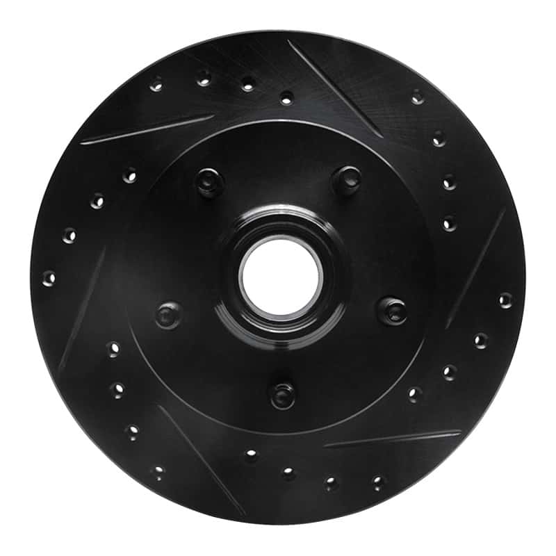 R1 Concepts — R1 98-02 Ford Ranger (USA/Canada) Front Right Drilled & Slotted Black Brake Rotor
R1 Brake Rotor Drill - view 1