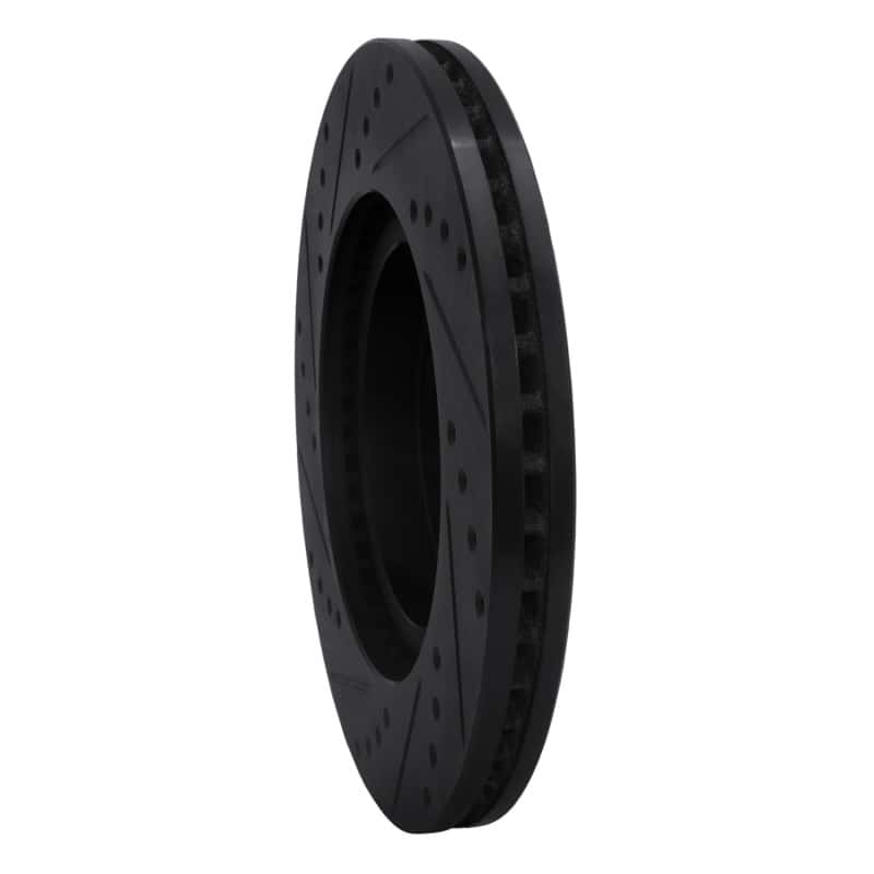 R1 Concepts — R1 04-12 Mitsubishi Eclipse Front Right Drilled & Slotted Black Brake Rotor
R1 Brake Rotor Drill - view 4