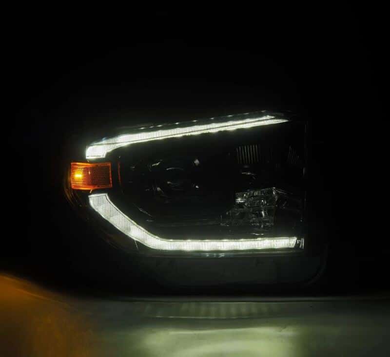 AlphaRex — AlphaRex 14-21 Toyota Tundra PRO-Series Projector Headlights Black w/Seq. Sig. + DRL
Projector Headlights - view 3