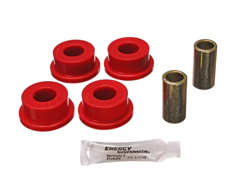 Energy Suspension — Energy Suspension 80-98 Ford F-250 4WD/F350 4WD Red Front Frame Shackle Bushing Set
Leaf Spring Bushing - view 1