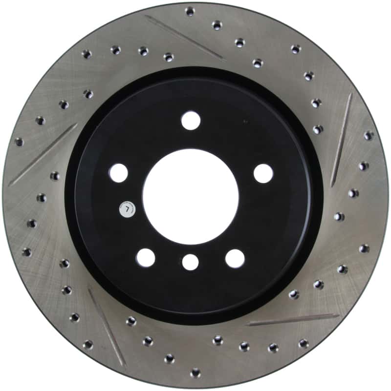 Stoptech — StopTech 06 BMW 330 / 07-09 BMW 335 Slotted & Drilled Left Rear Rotor
Disc Brake Rotor
Slot/Drill Rotor - view 7