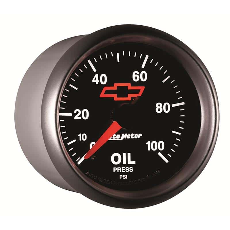 AutoMeter — Autometer GM Bowtie Black 2-1/16in 0-100 PSI Oil Pressure - Stepper Motor
2-1/16" OIL PRESS, 0 - view 5