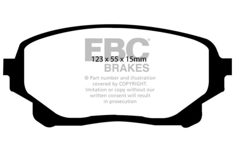 EBC — EBC 05-06 Suzuki XL-7 2.7 Greenstuff Front Brake Pads
Disc Brake Pad - view 1