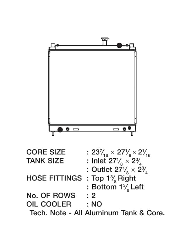 CSF — CSF 04-15 Nissan Titan Armada Radiator
CSF Radiator - view 5