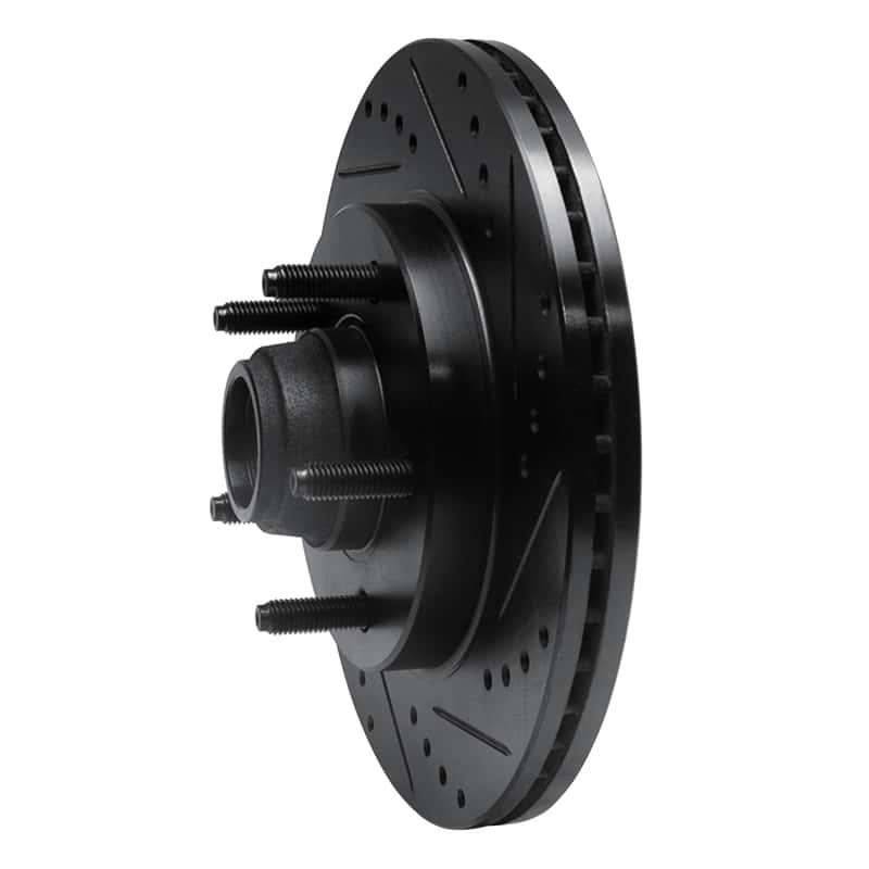 R1 Concepts — R1 00-04 Ford F-150 RWD Front Right Drilled & Slotted Black Brake Rotor
R1 Brake Rotor Drill - view 2