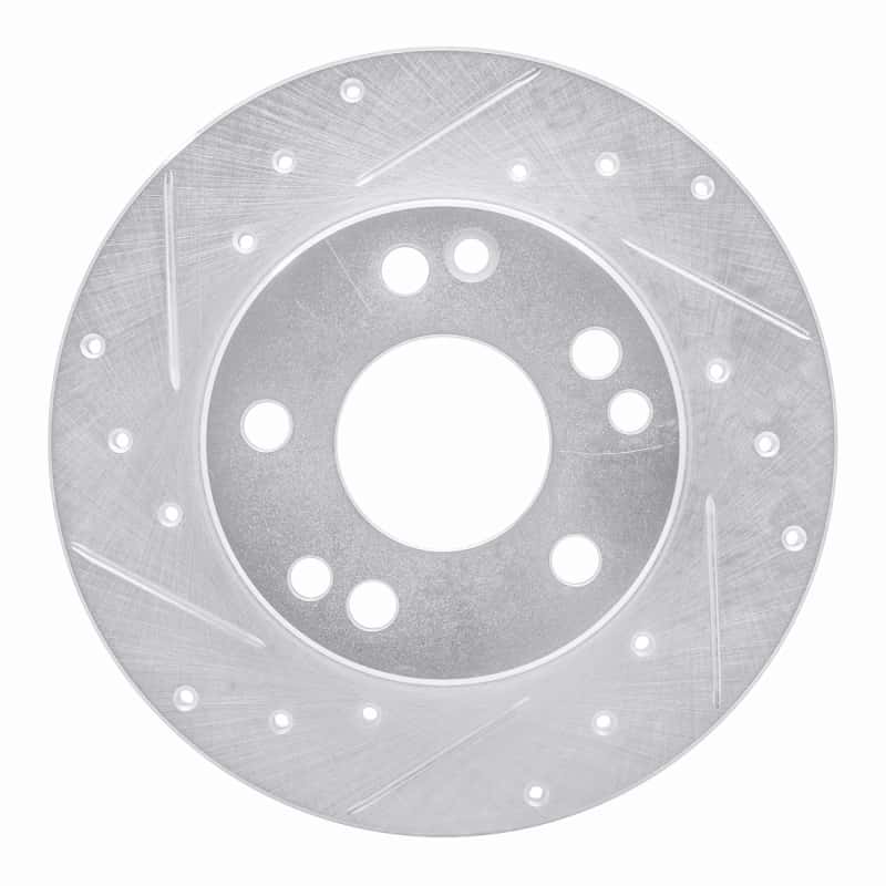 R1 Concepts — R1 83-89 Mercedes-Benz 190D Front Left Drilled & Slotted Silver Brake Rotor
R1 Brake Rotor Drill - view 1
