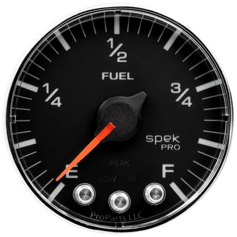 AutoMeter — Autometer Spek-Pro Gauge Fuel Level 2 1/16in 0-270 Programmable Blk/Chrm
GA 2" FUEL BFC SPEK - view 1