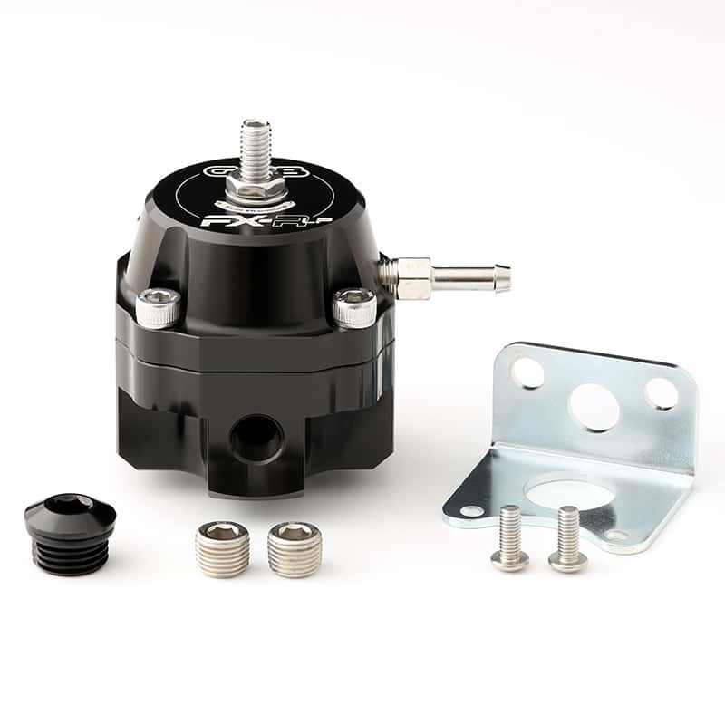Go Fast Bits — GFB FX-R Low Pressure Fuel Regulator w/6AN Ports
FX-R LP Fuel Reg - view 3