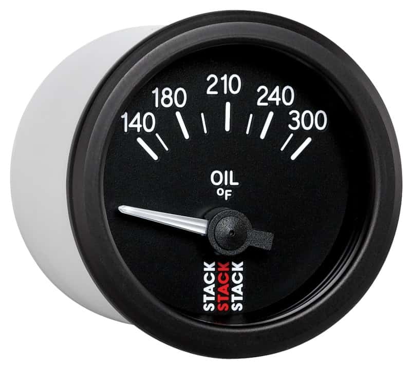 AutoMeter — Autometer Stack 52mm 140-300 Deg F 1/8in NPTF Electric Oil Temp Gauge - Black
Ga OilT Elec Bk 300F - view 5