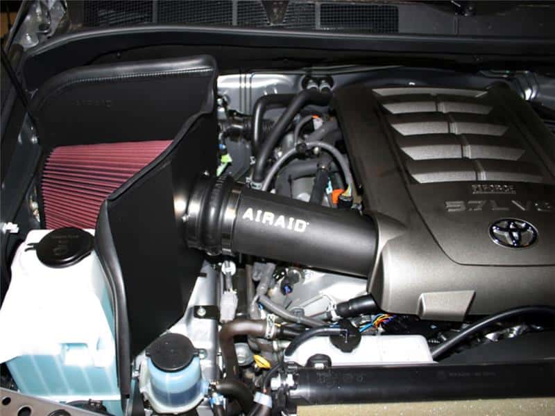Airaid — Airaid 07-14 Toyota Tundra/Sequoia 4.6L/5.7L V8 CAD Intake System w/ Tube (Dry / Red Media)
Performance Air Inta
Air Intake System - view 4