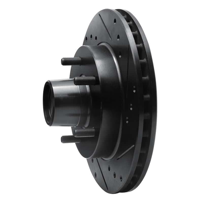 R1 Concepts — R1 1982-1995 Buick Regal Front Right Drilled & Slotted Black Brake Rotor
R1 Brake Rotor Drill - view 2