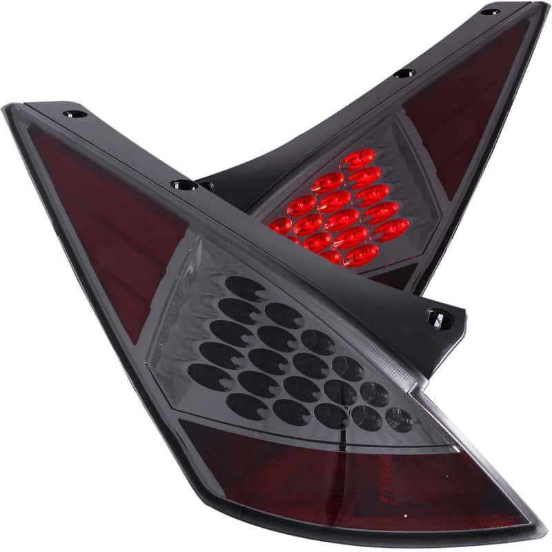 ANZO — ANZO 2003-2005 Nissan 350Z LED Taillights Smoke - view 2
