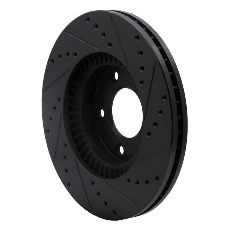 R1 Concepts — R1 01-02 Mazda Millenia Front Left Drilled & Slotted Black Brake Rotor
R1 Brake Rotor Drill - view 4