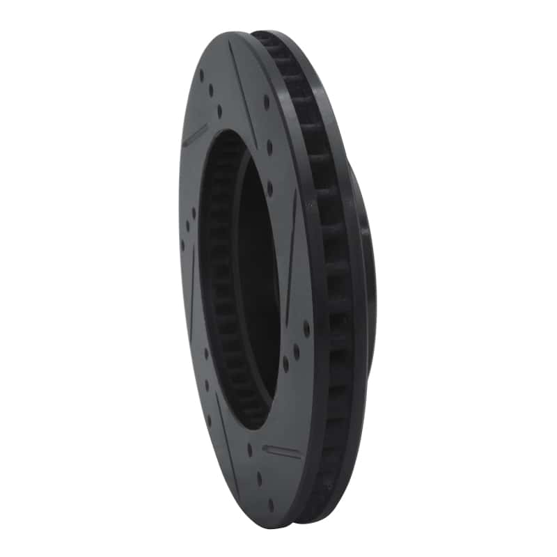R1 Concepts — R1 16-22 Toyota Prius Front Left Drilled & Slotted Black Brake Rotor
R1 Brake Rotor Drill - view 4