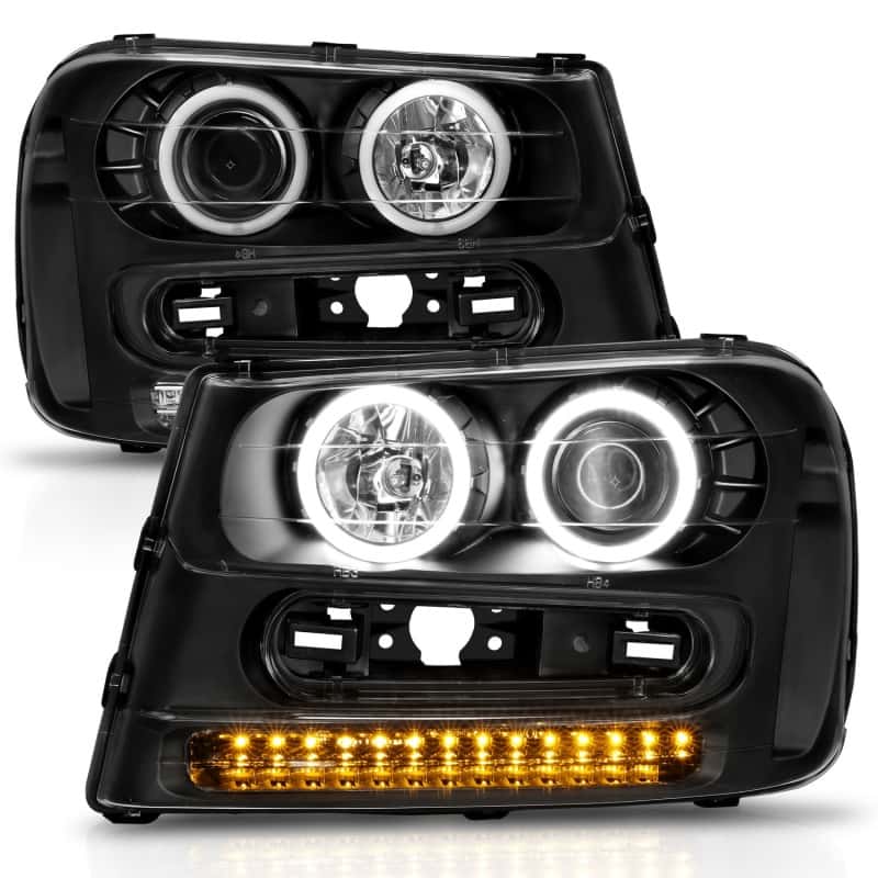 ANZO — ANZO 2002-2009 Chevrolet Trailblazer Projector Headlights w/ Halo Black
Head Light Set
HdLtSet - view 8