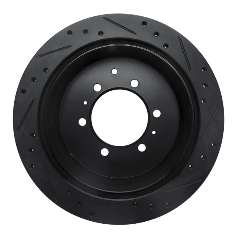 R1 Concepts — R1 1993-1997 Lexus LX450 Rear Left Drilled & Slotted Black Brake Rotor
R1 Brake Rotor Drill - view 5