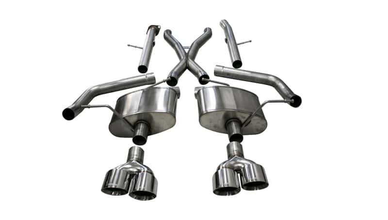 CORSA Performance — Corsa 18-21 Jeep Grand Cherokee TrackHawk 6.2L Xtreme Cat-Back Dual Rear Exit w/4.5in Polished Tips
Exhaust - view 2