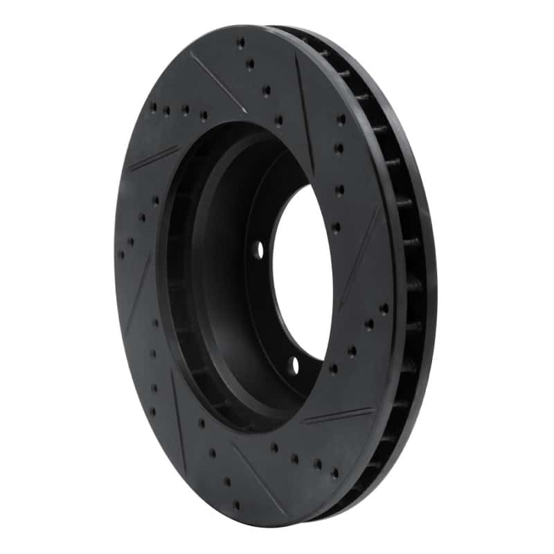 R1 Concepts — R1 98-07 Lexus LX470 Front Left Drilled & Slotted Black Brake Rotor
R1 Brake Rotor Drill - view 4