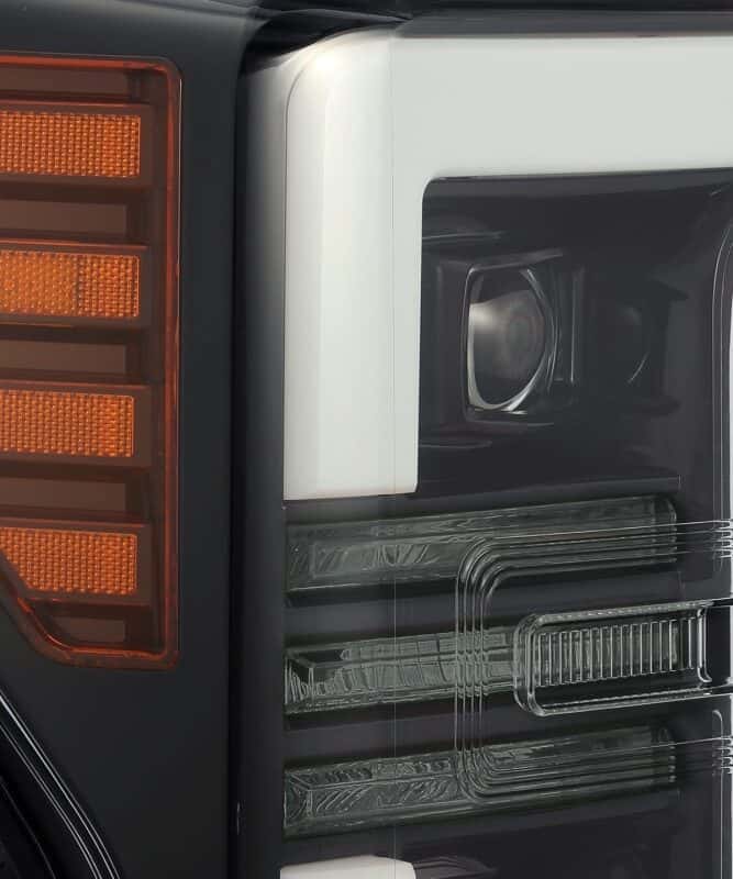 AlphaRex — AlphaRex 17-19 Ford F-250 SD PRO-Series Proj Headlights Plank Style Black w/Activ Light/Seq Signal
Projector Headlights - view 5
