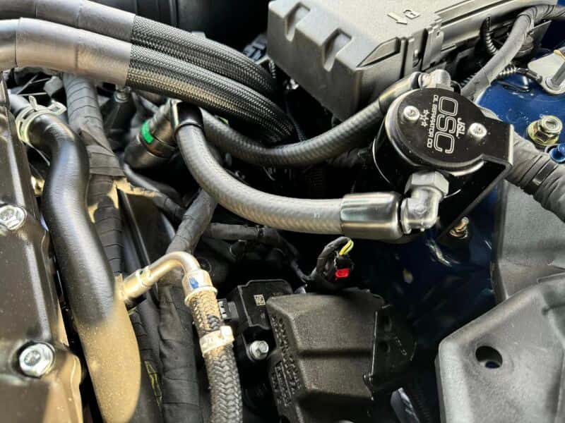 J&L — J&L 24-25 Ford Mustang GT w/ Whipple Supercharger Oil Separator 3.0 PCV Side - Black Anodized
Oil Separator - view 4