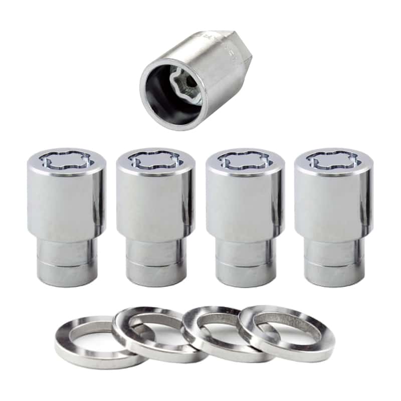 McGard — McGard Wheel Lock Nut Set - 4pk. (Reg. Shank Seat) 1/2-20 / 13/16 Hex / 1.38in. Length - Chrome - view 1