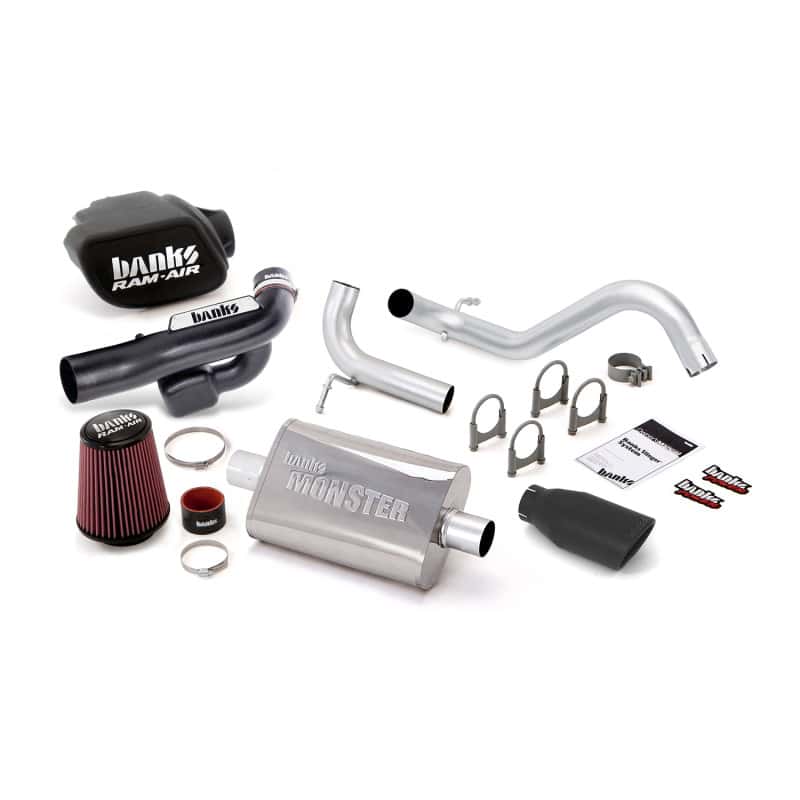 Banks Power — Banks Power 12-15 Jeep 3.6L Wrangler (All) 2dr Stinger Sys (no AutoMind) - SS Single Exh w/ Blk Tip
Power/Efficiency Sys
Stinger Bundle - view 1