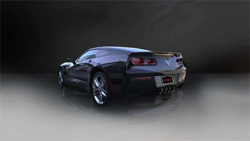 CORSA Performance — Corsa 2014-2020 Chevrolet Corvette 6.2L V8 Quad 45in Polished Black Pro-Series Tip Kit
Exhaust - view 5
