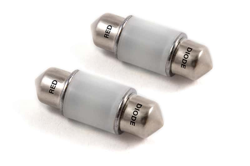 Diode Dynamics — Diode Dynamics 31mm HP6 LED Bulb LED - Red (Pair) - view 1