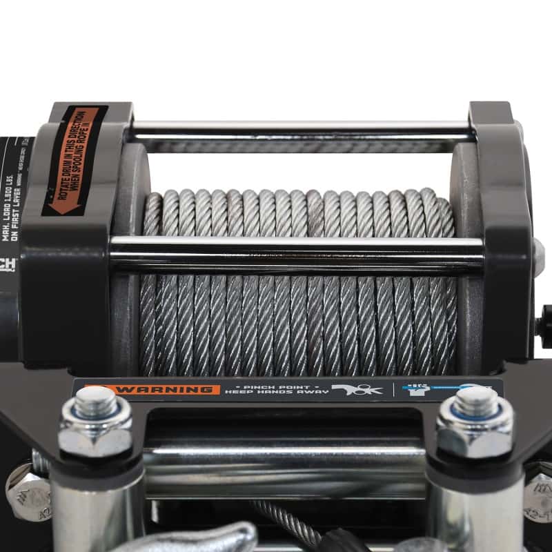 Superwinch — Superwinch 1,500 lbs. 1.1 HP 120V AC 1/8 In x 35ft. Wire Rope - Gray Wrinkle - view 8