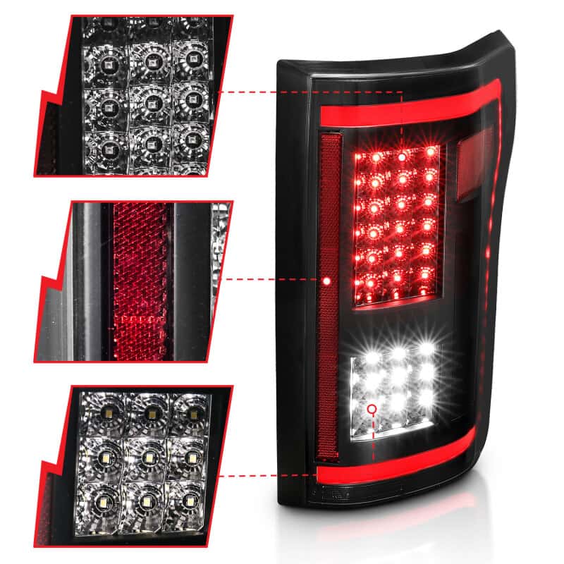 ANZO — ANZO 15-17 Ford F-150 LED Taillights - Smoke
Tail Light Set
LED Taillights - view 10