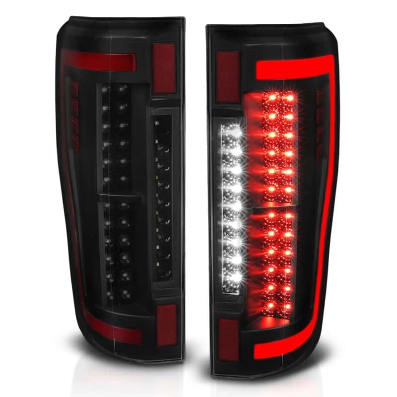 ANZO — FORD F250/ F350/ F450 17 UP L.E.D T.L BLACK HOUSE SMOKE LEN
ANZO 2017+ Ford F-250 LED Taillights - Black/Smoke
Tail Light Set
TailLightSet - view 4